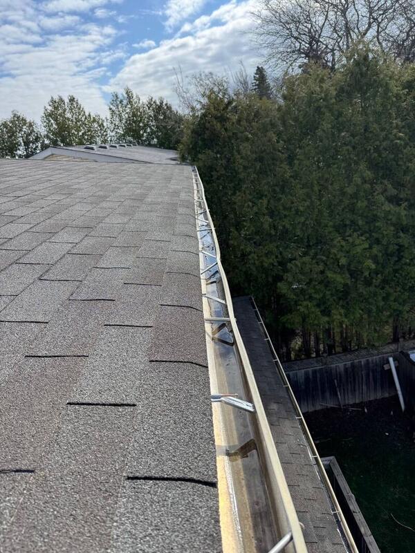 Gutter cleaning — after